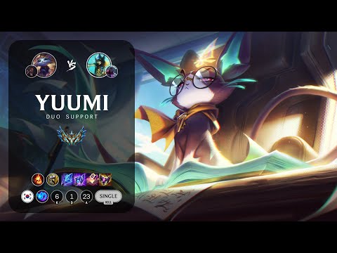 Yuumi Support vs Nami - KR Challenger Patch 12.22