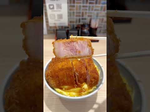 Tokyo’s Thick Katsudon 🐷 📍 Marushichi Monzen-nakachō in Tokyo, Japan 🇯🇵 #food #tokyo #japan