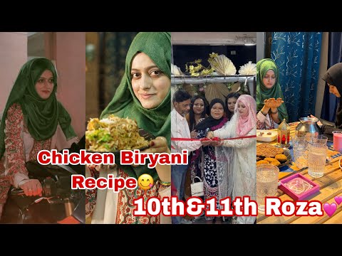10th &11th Roza💕Chicken Biryani Recipe 😋#meenazfam #recipe #biryani #ramadan #sehri#Iftar #roza#fyp 