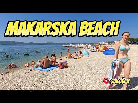 Makarska Beach in Sukošan: A Hidden Gem on the Dalmatian Coast 🚤#makarskabeach #sukošan