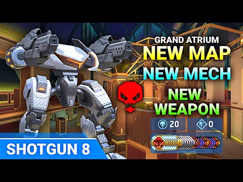 Shotgun 8 with Stalker - New Map 2x2 Deathmatch - Mech Arena