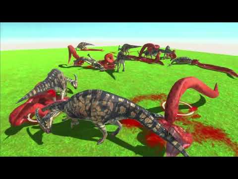 Herbivore Dinosaurs VS Reptiles ALL UNITS Fight Battle ARBS | Animal Revolt Battle Simulator