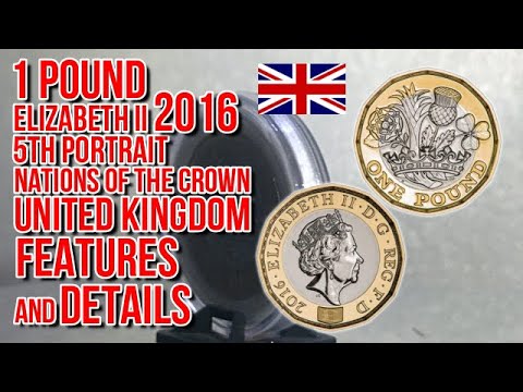 1 Pound - Elizabeth II 2016 - 5th portrait; Nations of the Crown | UK | Features, Price and Details