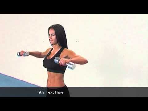 bent arm lateral raises with dumbbells