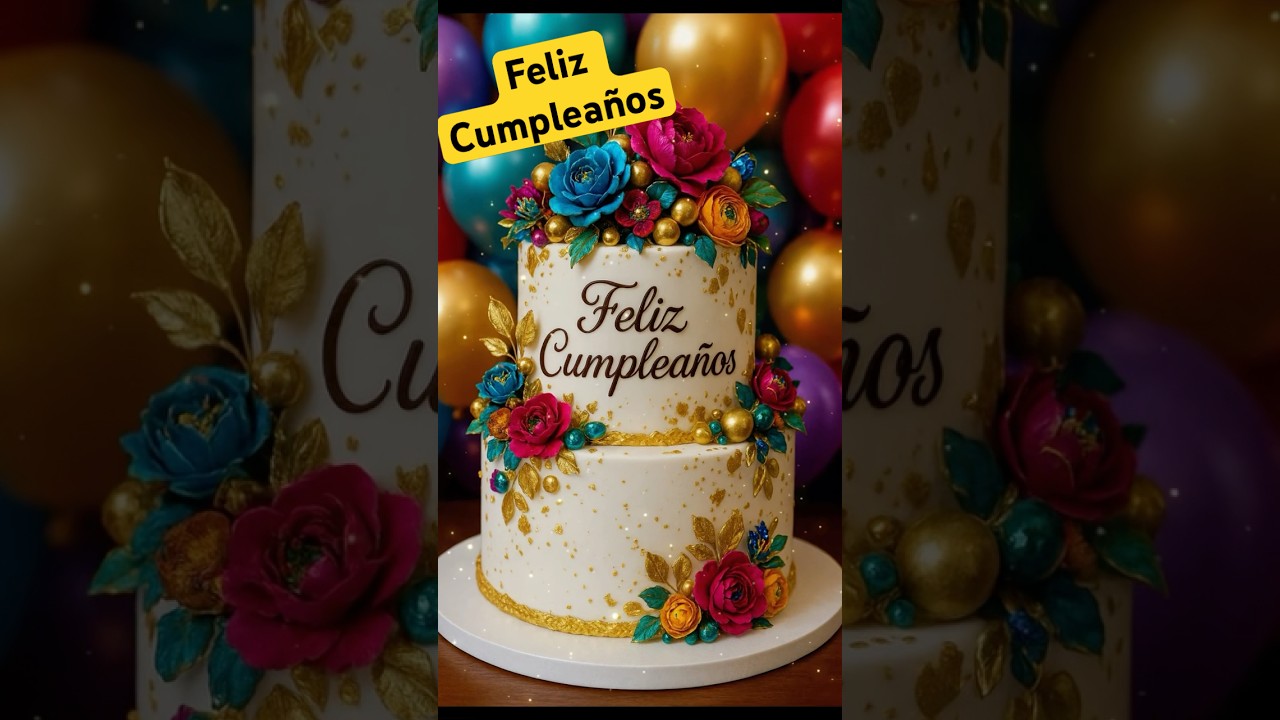 Tarjeta de Feliz Cumpleaños #cumpleaños #happybirthday #cake