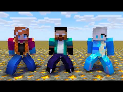 MONSTER SCHOOL : DUN DUN DANCE WITH XDJAMES, ANNA AND ELSA - MINECRAFT ANIMATION