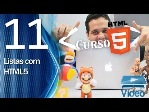 Curso de HTML5 11 Listas em HTML5 com OL e UL by Gustavo Guanabara