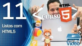 Curso de HTML5 - 11 - Listas em HTML5 com OL e UL - by Gustavo Guanabara