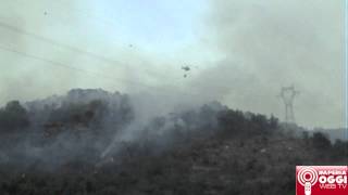 preview picture of video 'Incendio  Valle San lorenzo al mare tra Torre Paponi e Civezza 27-08-2012'