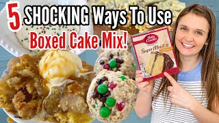 5 Brilliant Recipes Using Boxed Cake Mix | EASY & Tasty Ways To Upgrade Box Cake Mix | Julia Pacheco