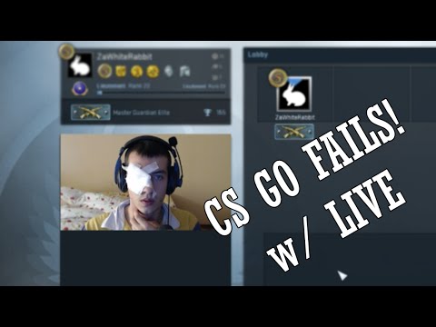 CSGO Fails #1 - ZWR is Playing with one-eye only!