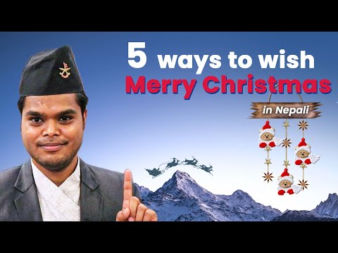 5 Ways to wish Merry Christmas in Nepali | Learn Nepali Language with Langistan