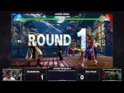 F@X 169 - Dre Frost (Balrog, Vega) Vs. DudeButts (Rashid) SFV Losers Semis - Street Fighter V