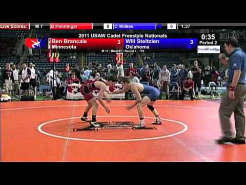 Cadet Freestyle 119 - Ben Brancale (MN) vs. Will Steltzlen (OK)