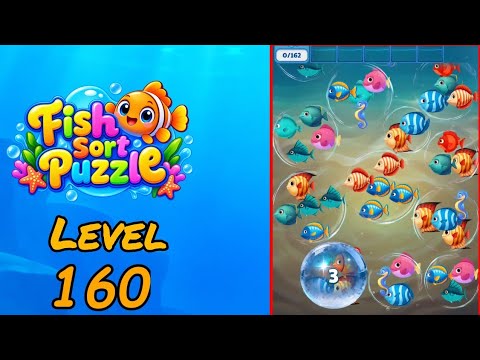 Fish Sort Puzzle Level 160 Walkthrough video thumbnail