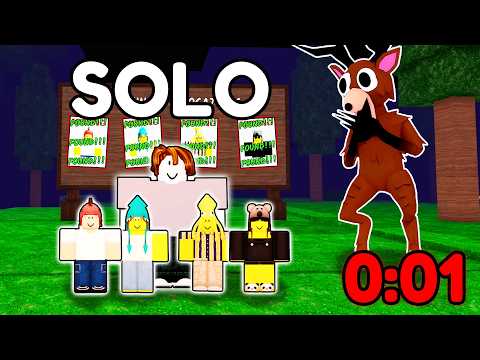 How Fast Can I Save *EVERY KID* SOLO in 99 Nights In The Forest?