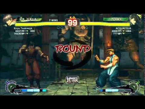 [USF4] Kiryu Tsukimiya (Guy) vs ACQUACQUA (Yang) 2015-07-02