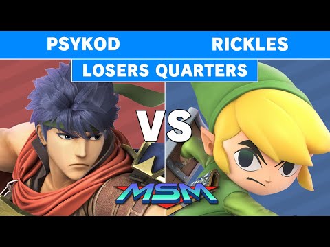 MSM Online 23 - TTO | PsyKoD (Ike) Vs. Rickles (Toon Link) Losers Quarters - Smash Ultimate