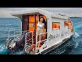 ️ Luxury Boat Caravan Camping In The Rain