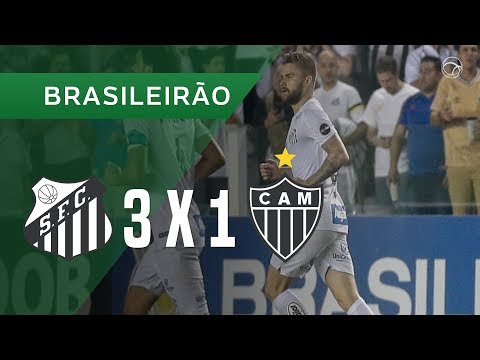 SANTOS 3 X 1 ATLÉTICO MG - GOLS - 09/06 - BRASILEIRÃO 2019