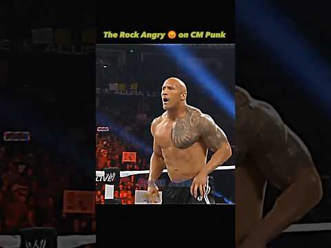 The Rock Angry 😡 on CM Punk | CM Punk Take Wwe belt of The Rock #shorts