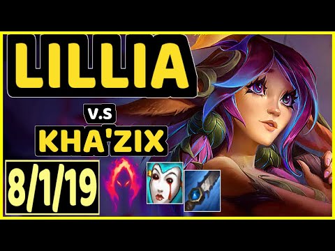 DJOKO (LILLIA) vs KHA'ZIX - 8/1/19 KDA JUNGLE GAMEPLAY - EUW Ranked MASTER