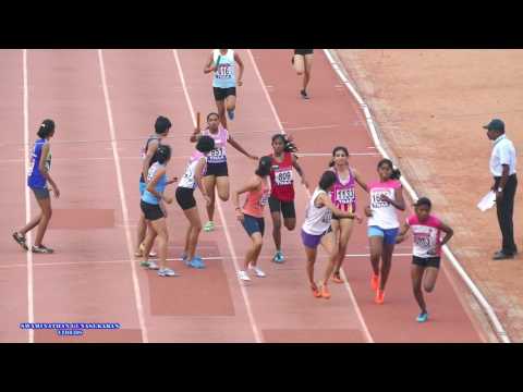 GIRL'S U18  1000m SPRINT  MEDLEY RELAY FINAL  . 32nd NATIONAL JUNIOR ATHLETICS CHAMPIONSHIP -2016