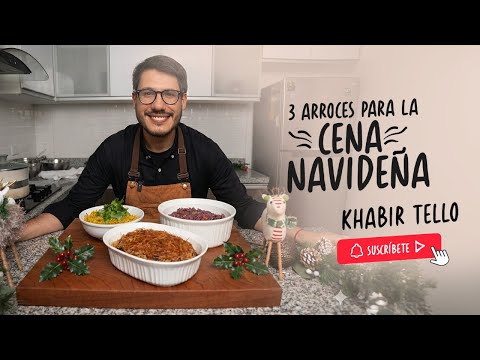 3 ARROCES PARA TU CENA NAVIDEÑA || ARROZ ÁRABE, OLIVADO Y MADRAS 🎄🎄 CENA NAVIDEÑA DELICOSA Y FÁCIL