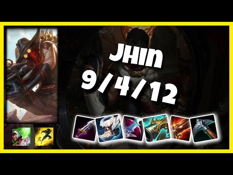 Jhin Gameplay Challenger Replay S11 - 10.25 Bot Lane (9/4/12) - NA
