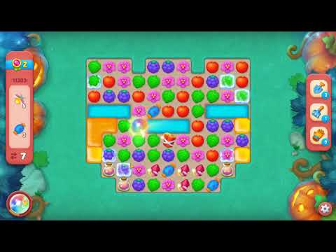 Gardenscapes level 11303 No Boosters Gameplay