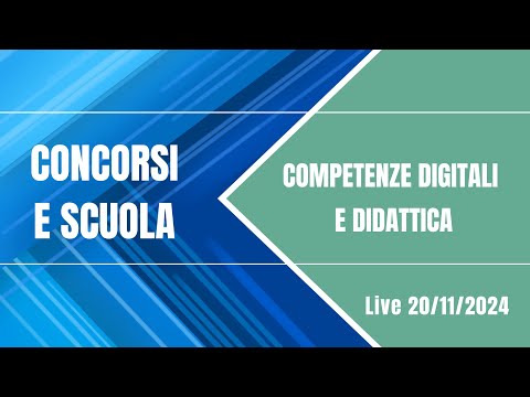 Competenze digitali e didattica