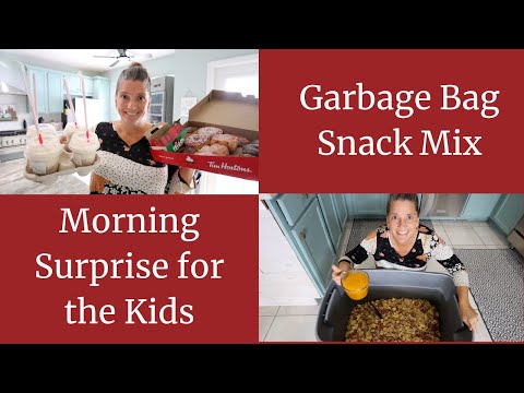 Garbage Bag Snack Mix  an old family favorite + Surprise Treat for the Kids