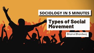 Types of Social Movement | Sociology in 5 minutes | NET-JRF | CUET PG | UPSC | GATE