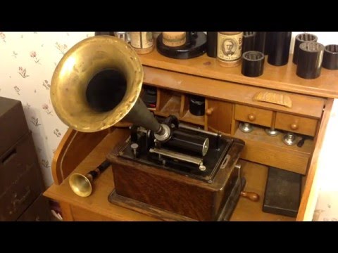 recording on the edison I.C.S. cylinder phonograph at 90 rpm
