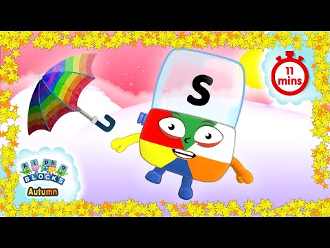#Autumn Alphablocks  | Colourful Skies | Full Episodes | Learn How to Read