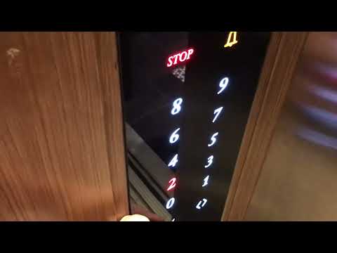 5 très jolis ascenseurs Schindler M-series mod. à traction @ Budapest, Hongrie.