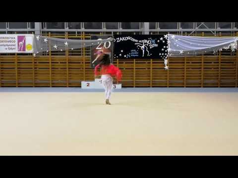 Julia Wiśniewska pokaz na zakończenie sezonu 2016 UKS Jantar Gdynia