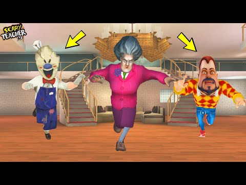 BU İMKANSIZ ! DARK RIDDLE ve ICE SCREAM GELDİ 😱 Scary Teacher Yeni Mod
