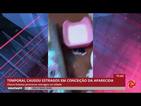 Chuva causa alagamentos e prejuízos em Conceição da Aparecida