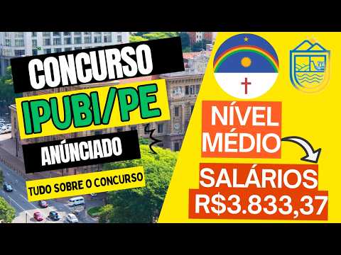 Concurso Prefeitura de Ipubi - PE 2026: Salários de até R$ 3,8 MIl e 156 VAGAS ABERTAS!