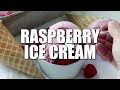Homemade Raspberry Ice Cream
