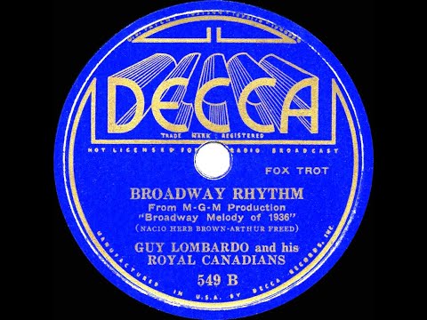 1935 HITS ARCHIVE: Broadway Rhythm - Guy Lombardo (instrumental)