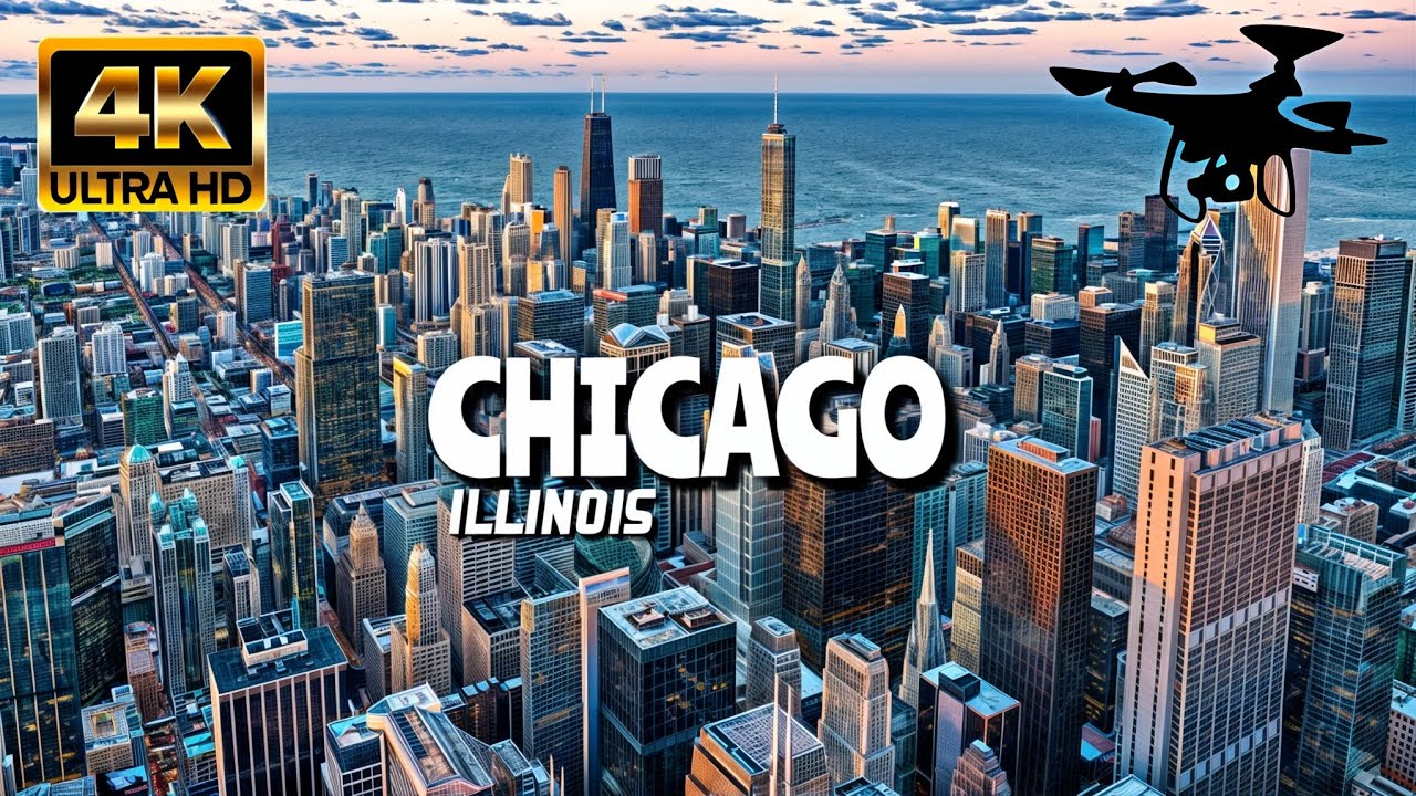 Chicago, Illinois In 4K By Drone - Amazing View Of Chicago, Illinois