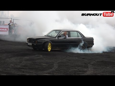 Palenie gumy BMW E30 320 "BATON" (6) - Majówka z BMW 2017 #109