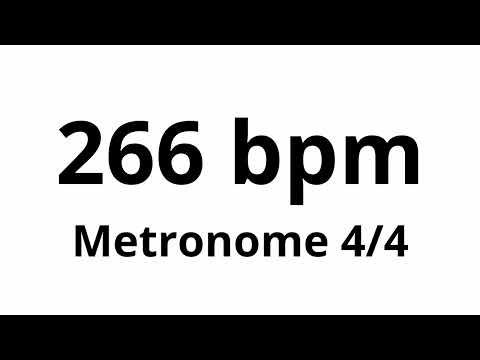 266 bpm tempo ' metronome ' 4/4