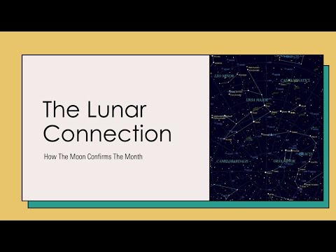The Lunar Connection: How The Moon Confirms The Months