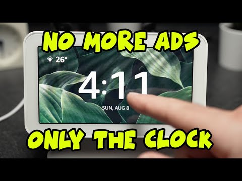 How to Show Only The Clock on Echo Show 5 (No more Ads)