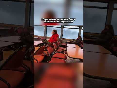 Storm Wave Shatters Ferry Windows in Germany