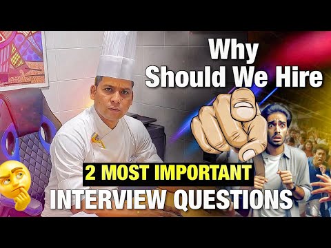 Chef Job Interview: 2 Most Common Questions & Best Answers || You Must Know