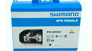 Vídeo de Pedal Mtb Shimano Pd-m505 Mtb Original Com Taquinho